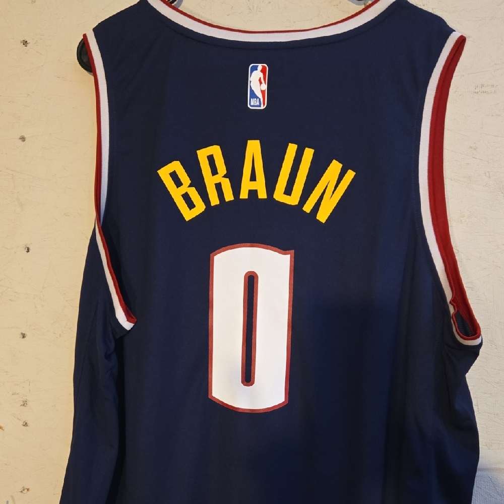 NBA Blue Jersey with Yellow Lettering Denver Nuggets